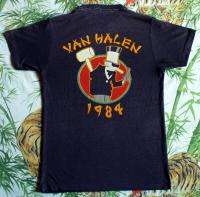 VAN HALEN Vintage Concert SHIRT 80s TOUR T 1984 Very Thin SOFT  