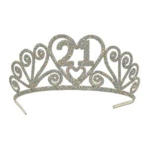  Glittered 21 tiara