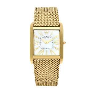   Mens AR2016 Classic Mesh Goldtone Mother Of Pearl Dial Watch Watches