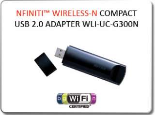   Wireless N Compact Client USB 2.0 Adapter WLI UC G300N Electronics