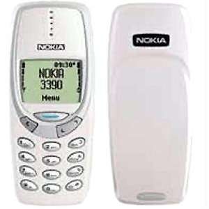  Nokia 3390 Himalaya Wht Faceplate & Back Cell Phones 