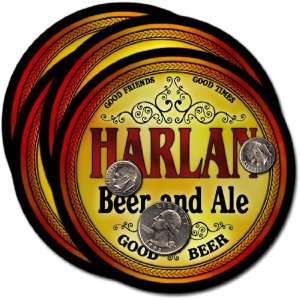  Harlan, IA Beer & Ale Coasters   4pk 