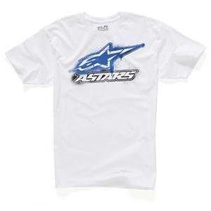  Alpinestars Rad T Shirt   Large/White Automotive