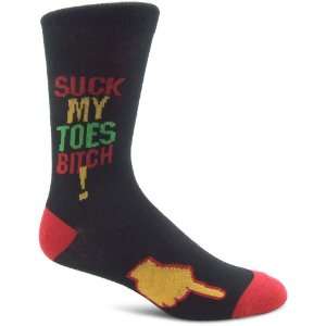  Socks With Attitude Suckmytoesbitchsock One Size, 15 X 3 