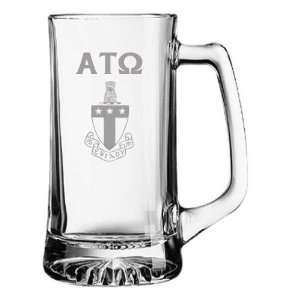  Alpha Tau Omega Glass Engraved Mug