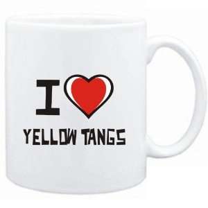 Mug White I love Yellow Tangs  Animals  Sports 