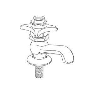  Central Brass 0255 C Self Closing Basin Faucet   Cold 