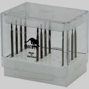  GROBET PANTHER BURS CONE SQUARE CUT #23 SET OF 12