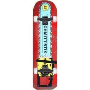   Chainsaw Complete Skateboard   10x33 Red w/Thunders