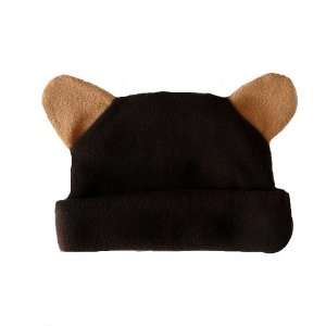  Fleece Brown Bear Hat with Ears (Small Infant 5 8 Pounds 