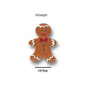  0854 tlf   Large Gingerbread Boy   Flat Back Resin 