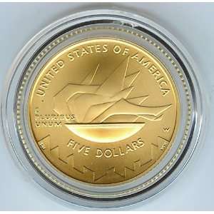    2002 Salt Lake Olympics U.S. Gold Five Dollar Coin 