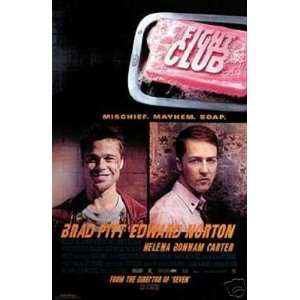  Fight Club (Brad Pitt Edward Norton) Rules Movie Poster 