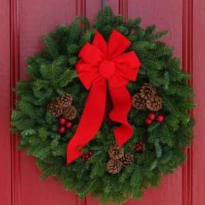  Worcester Christmas Wreath Classic 24 Inch Maine Balsam 