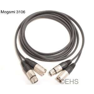  Mogami 3106   2 Channel Send Return XLR Cable 100 ft Electronics