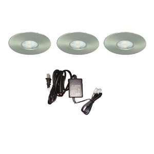  DALS 4001 SN (3)12V DC High Power LED Puck Kit Satin 