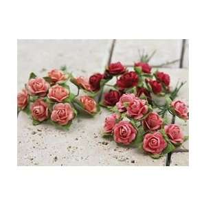  Prima Flowers Mini Roses 24/Pkg Deep Red MR53 5506; 4 