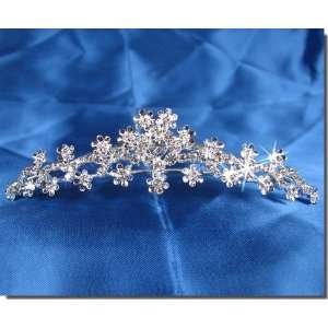  bridal Tiara Comb With Crystal Flowers 71644 Beauty
