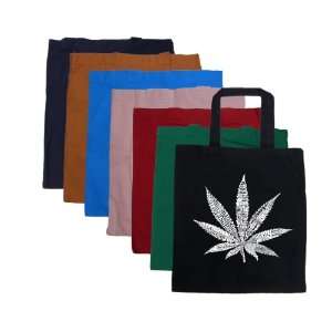   Marijuana Leaf Tote Bag   Created Using 50 Street Terms For Marijuana