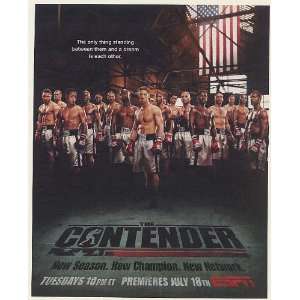  2006 The Contender ESPN TV Series Promo Print Ad (53039 