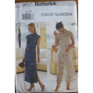  Butterick Pattern 6057 Misses Dress, Slip and Pants Size 