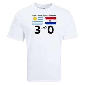  2011 Uruguay 3 0 Paraguay Final Result T Shirt