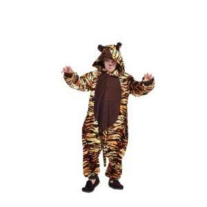  Childs Tiger Costume Pajamas Size Medium (8 10 