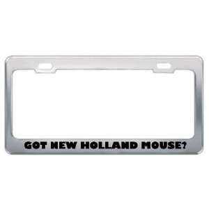 Got New Holland Mouse? Animals Pets Metal License Plate Frame Holder 