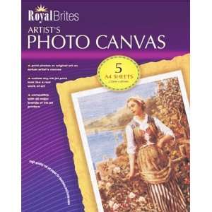  Photo Inkjet Canvas Paper, 8.5x11, 5/pack Office 