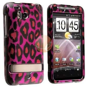    Snap on Case for HTC ThunderBolt 4G, Hot Pink Leopard Electronics