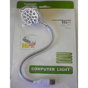  USB 16 LED Flexible Wireless Light Bendable Pc Notebook 