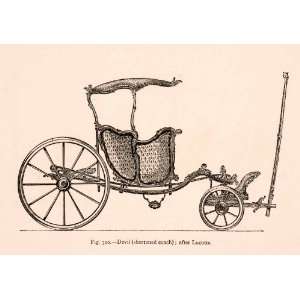   Carriage Transportation 18th Century Era   Original Engraving Home