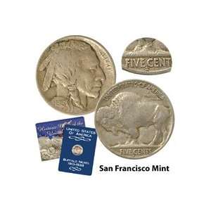  1913 Variety II Buffalo Nickel   San Francisco Mint 