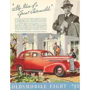  Oldsmobile Eight Motor Car Ad from January 1937 Toys 