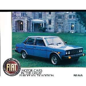  1980 Fiat Brava Original Dealer Sales Brochure Sheet 