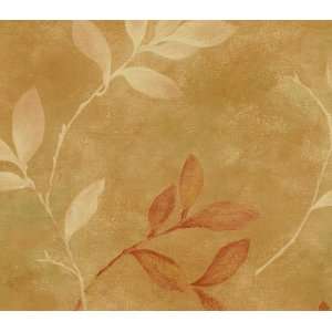  Golden Leaf Toss Wallpaper