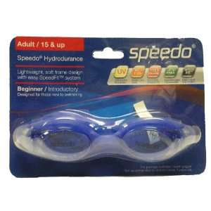  Speedo Hydrodurance Adult Swim Goggles Clear Strap/Blue 