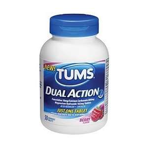  Tums Dual Action Acid Reducer & Antacid Chewable Tablets 