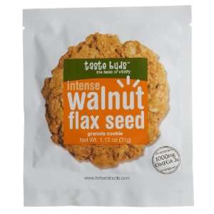 Taste Buds Walnut Flax seeds Intense Granola Cookies, 18 Count, 28.16 