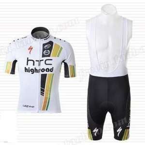  2011 HTC Columbia Team Short Sleeves Cycling Jersey with 