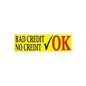  BAD CREDIT NO CREDIT OK 3x10 foot Vinyl Advertising Banner 