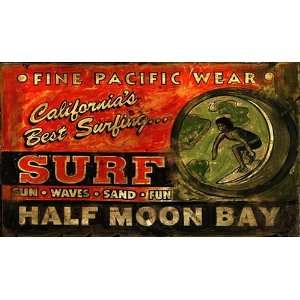  Vintage Beach Signs   Surf Shop   Half Moon Bay