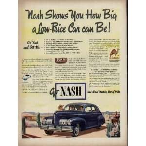 Nash Shows You How Big a Low Price Car Can Be  1941 Nash Ad 