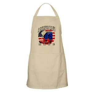  Apron Khaki American Made Country Cowboy Boots and Hat 