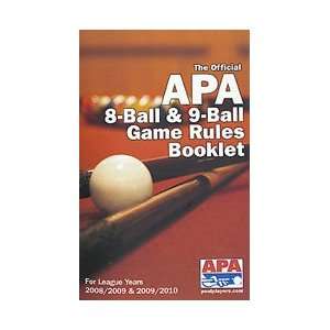  APA 8 Ball and 9 Ball Game Rules Booklet Sports 