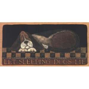 Let Sleeping Dogs Lie   Poster by Lisa Hilliker (20x10 