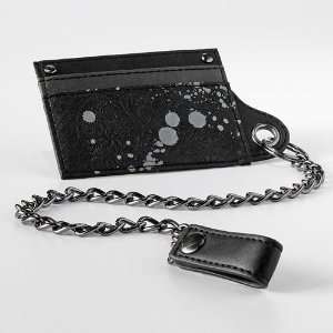  Helix Paint Splatter Leather Card Case Cover and Chain 