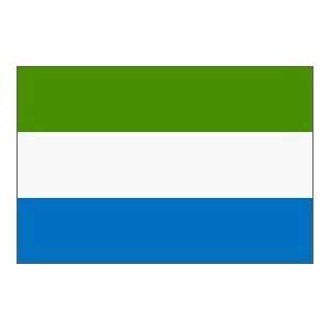  Sierra Leone Nylon flag 5 x 8 Patio, Lawn & Garden