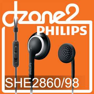 Philips SHE2860 In Ear Headphones SHE 2860 Earphones w/ Control Free 