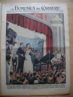 Domenica de Corriere 6 Feb 1955 n 6 Sanremo Fonderia Mi  